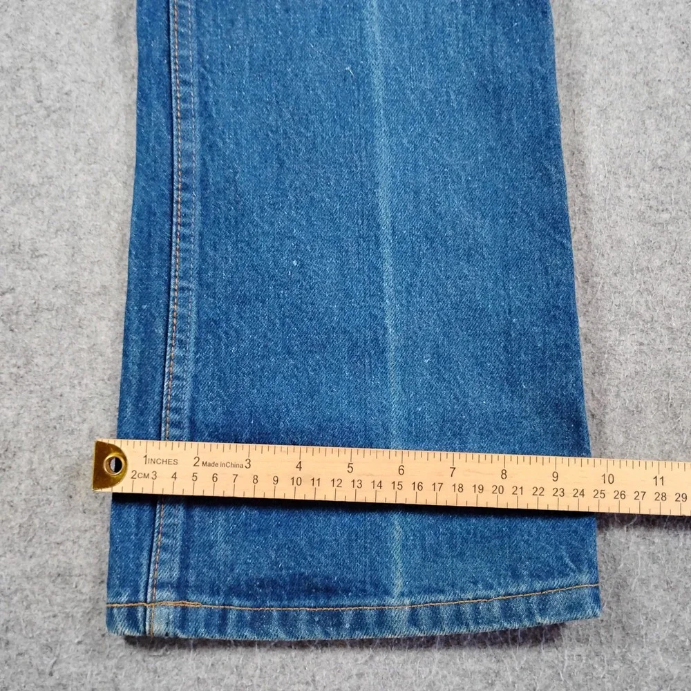 Vintage Levi's 517 Orange Tab Bootcut Jeans Men's 36x31 Blue USA 20517-0217